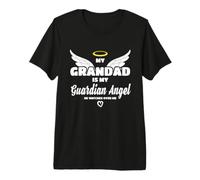 My Grandad Is My Guardian Angel He Watches Over Me In Memory Camiseta Premium