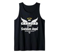 My Grandad Is My Guardian Angel He Watches Over Me In Memory Camiseta sin Mangas