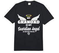 My Grandad Is My Guardian Angel He Watches Over Me In Memory Comfort Colors Adult Heavyweight T-Shirt