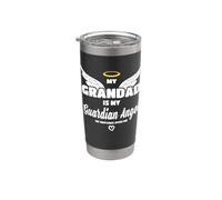My Grandad Is My Guardian Angel He Watches Over Me In Memory Vaso térmico de acero inoxidable de doble pared