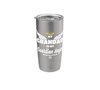 My Grandad Is My Guardian Angel He Watches Over Me In Memory Vaso térmico de acero inoxidable de doble pared