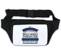 My Grandfather was a Wonderful Role Model - Riñonera color blanco, White, Talla única