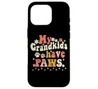 My Grandkids Have Paws Funny Pet Dog Cat Grandma Grandmother Carcasa para iPhone 16 Pro