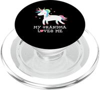 My Grandma Loves Me Cute Girl Unicorn Nieta PopSockets PopGrip para MagSafe