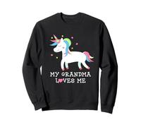 My Grandma Loves Me Cute Girl Unicorn Nieta Sudadera