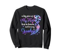 My Grandson Lives In Heaven Memorial Quote Grandma Grandpa Grandpa Sudadera