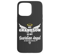 My Grandson My Guardian Angel He Watches Over Me In Memory Carcasa para iPhone 15 Pro Max