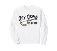 My Grass is Blue - Camiseta Retro con diseño de Banjo Bluegrass Sudadera