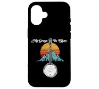 My Grass is Blue Retro Rocky Mountain Banjo Bluegrass Carcasa para iPhone 16