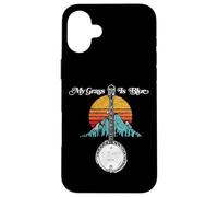 My Grass is Blue Retro Rocky Mountain Banjo Bluegrass Carcasa para iPhone 16 Plus