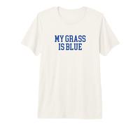 My Grass Is Blue - Simple Minimalist Retro Bluegrass Camiseta Premium