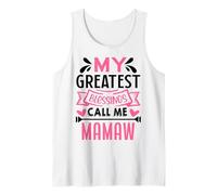 My Greatest Blessings Call Me Mamaw Grandma Camiseta sin Mangas