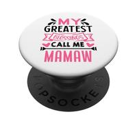 My Greatest Blessings Call Me Mamaw Grandma PopSockets PopGrip Adhesivo