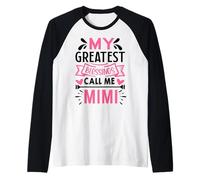 My Greatest Blessings Call Me Mimi Camiseta Manga Raglan