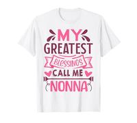 My Greatest Blessings Call Me Nonna Grandma Camiseta