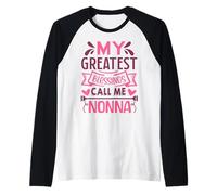 My Greatest Blessings Call Me Nonna Grandma Camiseta Manga Raglan