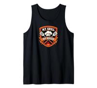 My Grill My Rules Funny BBQ Master Camiseta sin Mangas