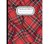 My Groovy Notebook: Composition Notebook Wide Ruled: Aesthetic Notebook | Plaid | Teen Girls | School Supplies | Women for Back to School, College, Office & Personal Use | 120 Pages | 7.5x9.25 Inches