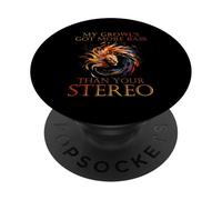 MY GROWL'S Got More Bass Than Your Stereo PopSockets PopGrip Adhesivo