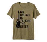 My Guitar Is Talking The Blues - Música Género Guitarrista Camiseta Premium