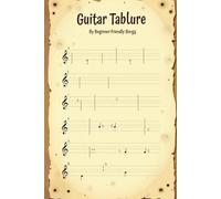 My Guitar Tab Notebook To Write Down New Songs, Music Plans And Fingerstyle Guitar Practice Exercises