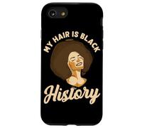 My Hair Is Black History Design para Mujeres Negras Carcasa para iPhone SE (2020) / 7/8