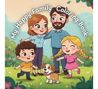 My Happy Family Coloring Book: 50 Cute Cartoon Scenes of Family Fun for Kids (Series Kawii & cute)