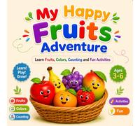 My Happy Fruits Adventure: Learn Fruits, Colors, Counting and Fun Activities (My Happy Learning Adventure)