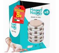 My Happy Nappy Recambios Compatibles con Tommee Tippee Twist & Click, Sangenic Tec, Simplee Sangenic y LitterLocker - Bolsas Perfumadas 8 Metros Antiolor