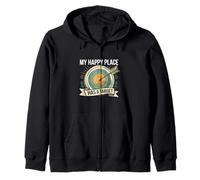 My Happy Place Has A Target Archery Arrow Sudadera con Capucha