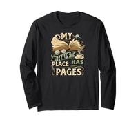 My Happy Place Has Pages Book Lover Reading Bibliophile Manga Larga
