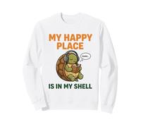 My Happy Place Is My Shell - Caja de Lectura con Texto en inglés Turtle Introvert Sudadera