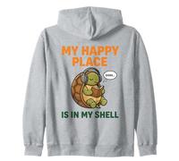 My Happy Place Is My Shell - Caja de Lectura con Texto en inglés Turtle Introvert Sudadera con Capucha