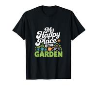 My Happy Place Is The Garden Plantas Vida Camiseta