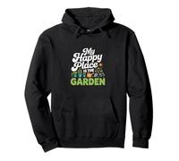 My Happy Place Is The Garden Plantas Vida Sudadera con Capucha