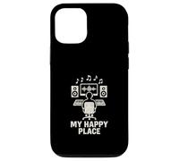 My Happy Place Music Lover Beat Makers Productor Musical para Hombre Carcasa para iPhone 12/12 Pro