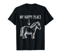 My Happy Place Pony Lover Tiny Horse Miniatura Horse Niñas Camiseta