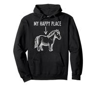 My Happy Place Pony Lover Tiny Horse Miniatura Horse Niñas Sudadera con Capucha