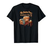 My Happy Place TV Funny Armchair Relaxation Design Camiseta