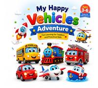 My Happy Vehicles Adventure: Fun Learning for Toddlers and Preschool Kids Ages 3-6 (My Happy Learning Adventure)
