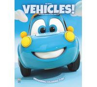 My Happy Vehicles!: Coloring Book For Kids Ages 3-6 (Magic Coloring Books Collection)