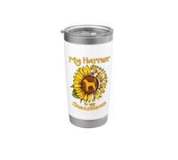 My Harrier Dog Is My Sunshine Sunflower Dog Paw Puppy Lover Vaso térmico de acero inoxidable de doble pared