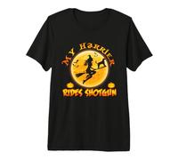 My Harrier Dog Rides Shotgun Funny Halloween Costumes Camiseta Premium