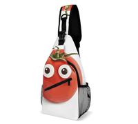 My Head Tomatoes - Bolsa de pecho unisex, bolsa cruzada ajustable, mochila pequeña para senderismo, viajes