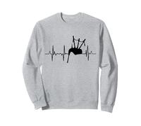 My Heart Beats For Bagpipes Gaitero ECG Sudadera