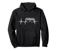 My Heart Beats For Bongos Línea del corazón Sudadera con Capucha