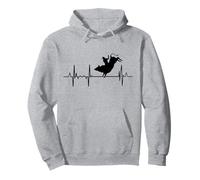 My Heart Beats For Bull Riding Heartbeat Sudadera con Capucha