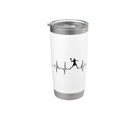 My Heart Beats For Dodgeball Pulse Line Vaso térmico de acero inoxidable de doble pared
