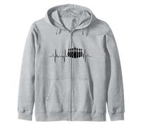 My Heart Beats For Ninepin Bowling Pulse Line Sudadera con Capucha