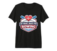 My Heart Beats For Remo Equipo Heartbeat Pulse Oars Camiseta Premium
